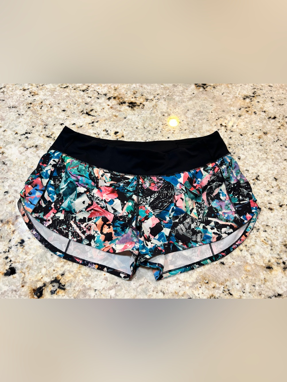 Lululemon Color Crush Multicolor Speed Up shorts